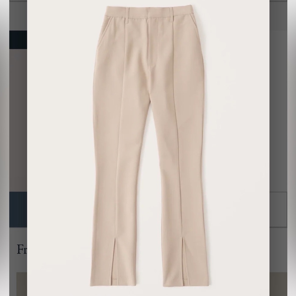 Abercrombie & Fitch Skinny High Rise Pants with split hem